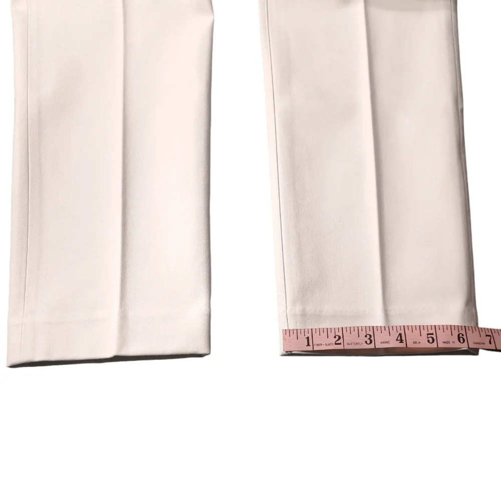 SPANX Women's Slim Straight Pants in Classic White Size L 20372R Grey Linings - Picture 8 of 16